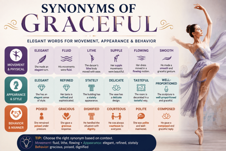 synonyms of graceful