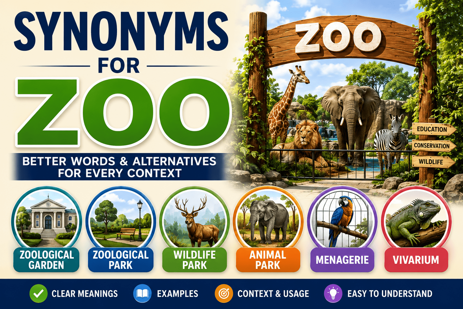 synonyms for zoo