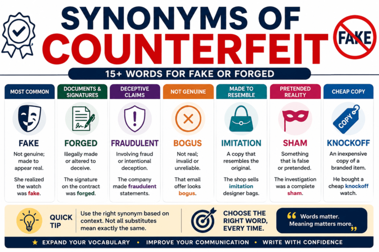 synonyms of counterfeit