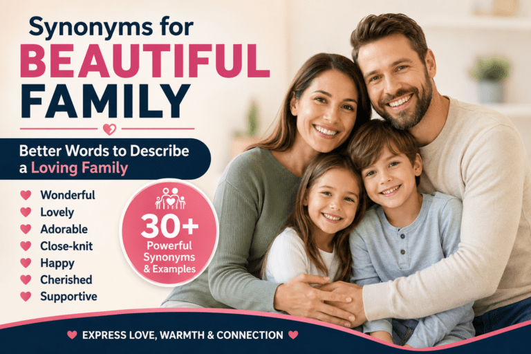 beautiful family synonyms