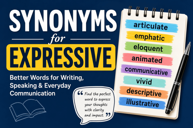 synonyms for expressive