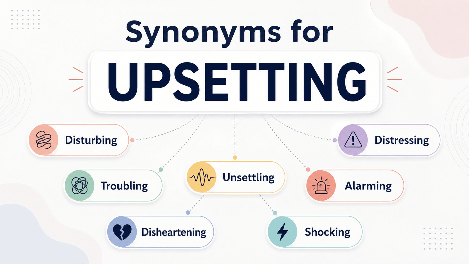 synonyms for upsetting