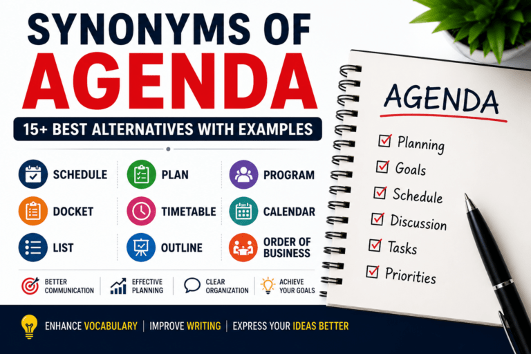 synonyms of agenda