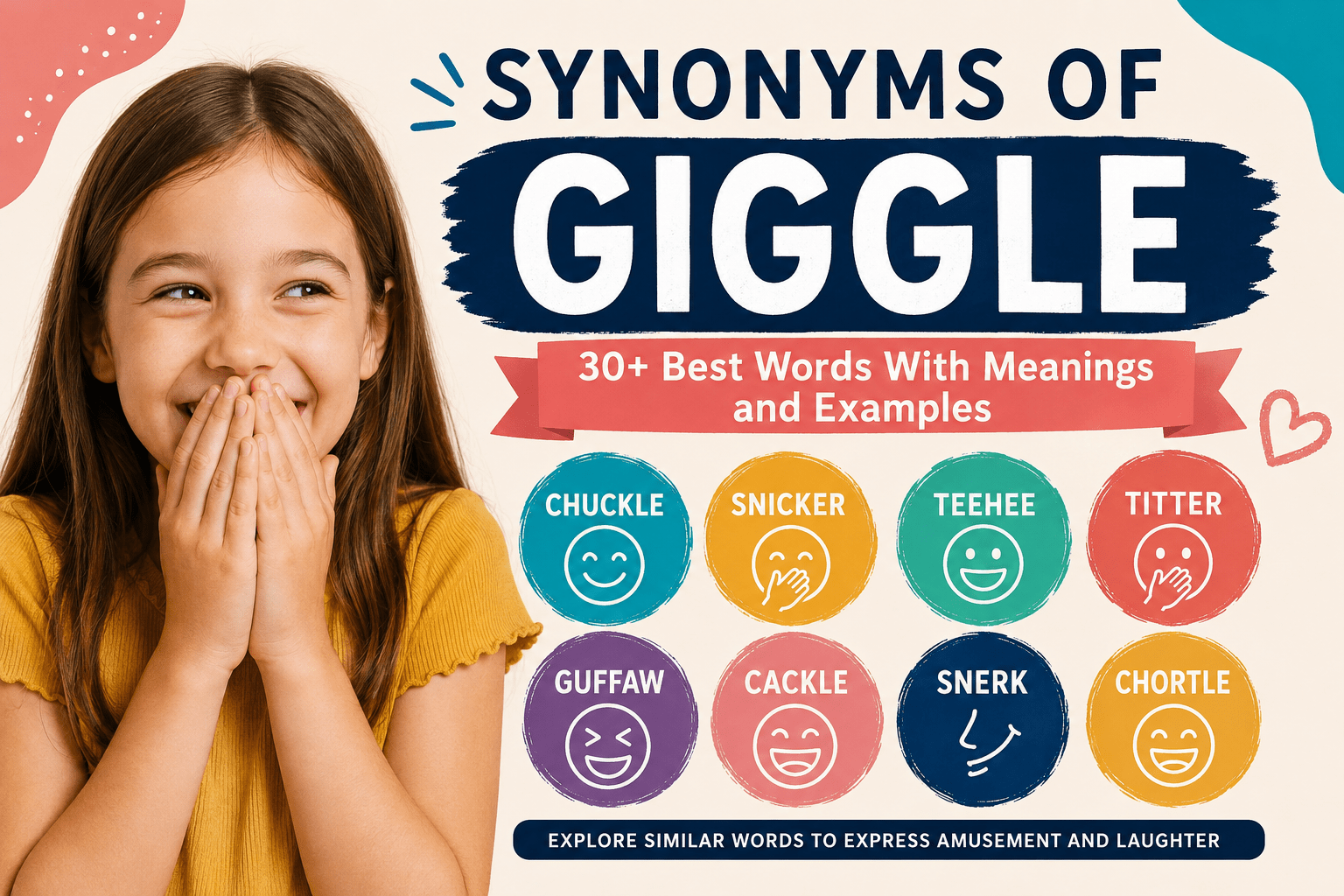 synonyms of giggle