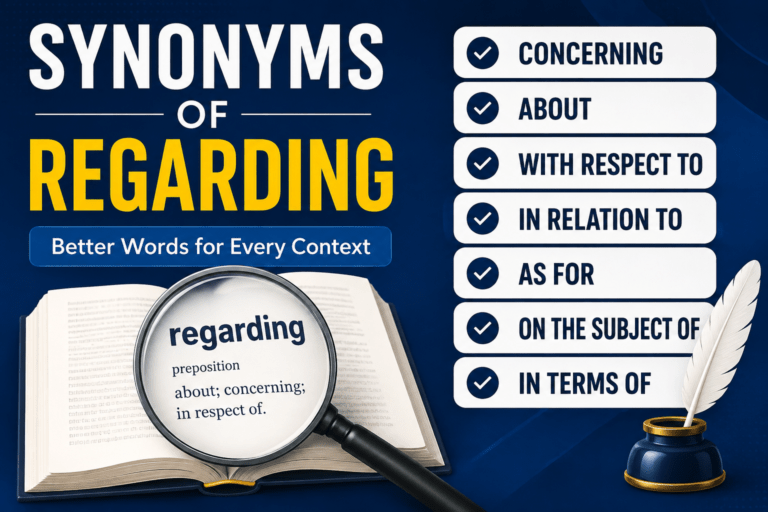 synonyms of regarding