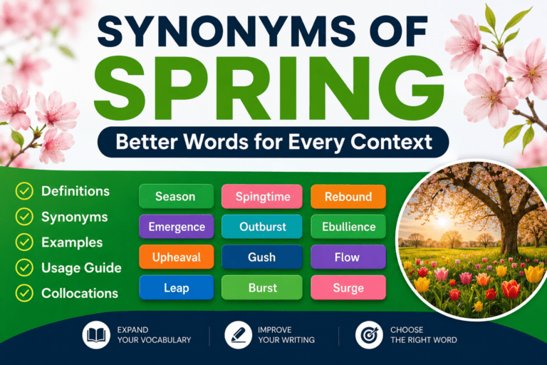 synonyms of spring